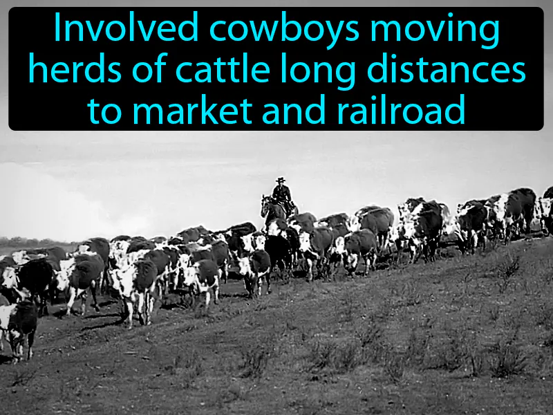 Cattle drive Definition