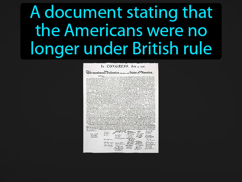 Declaration of Independence Definition