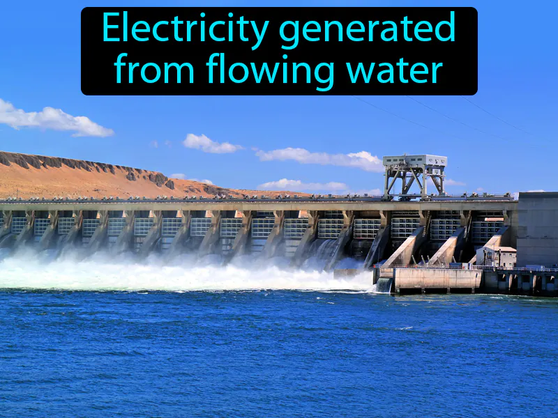 Hydroelectric energy Definition