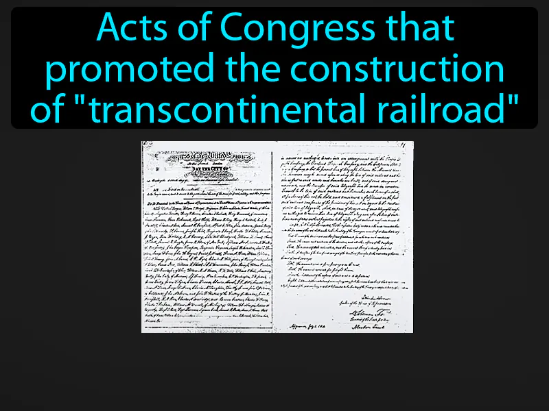 Pacific Railroad Act Definition