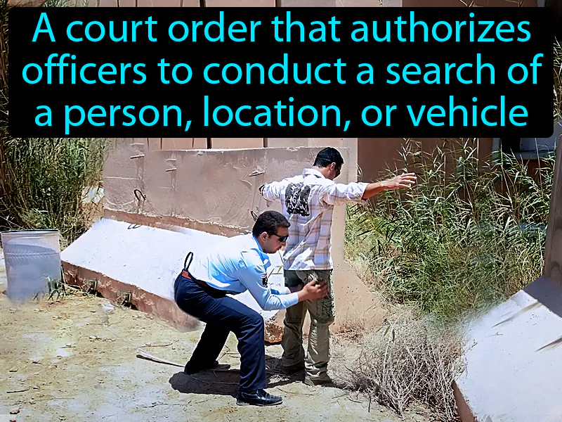 Search warrant Definition