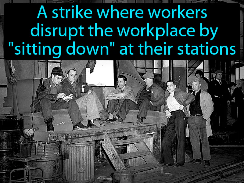 Sit-down strike Definition