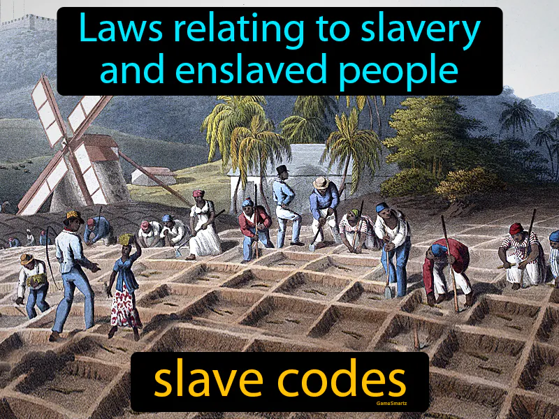 Slave codes Definition