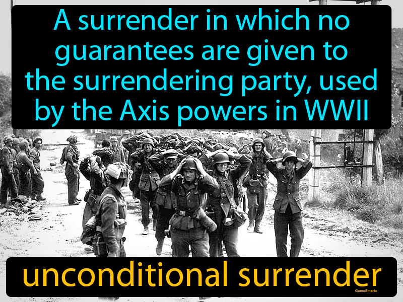 Unconditional surrender Definition