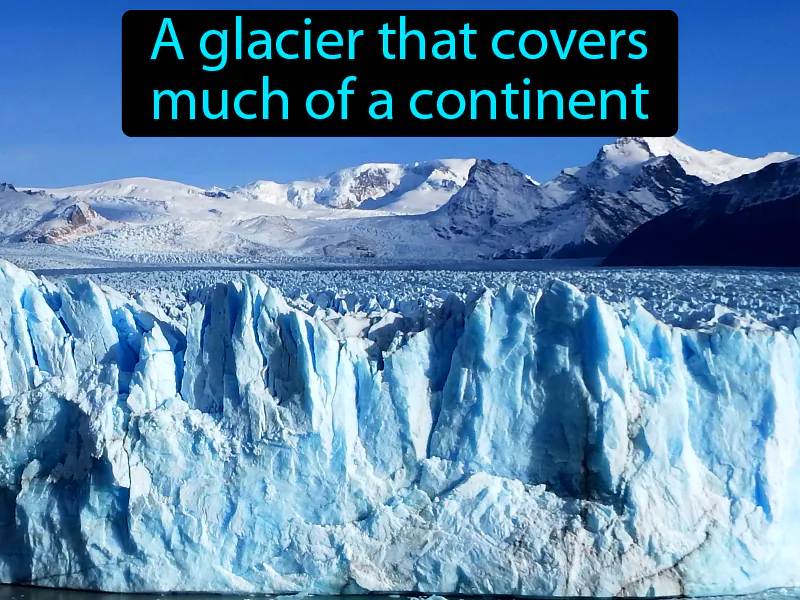 Continental glacier Definition