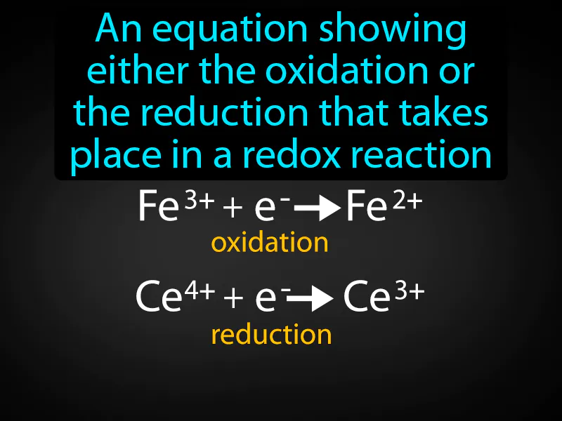 Half-reaction Definition
