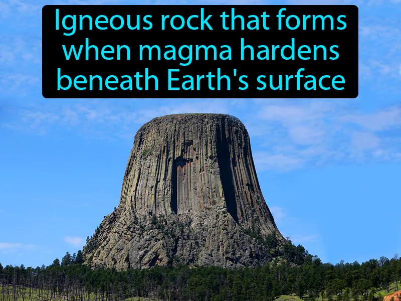 Intrusive rock Definition