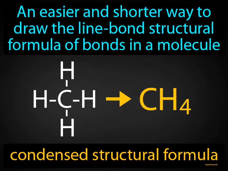 Condensed structural formula Definition