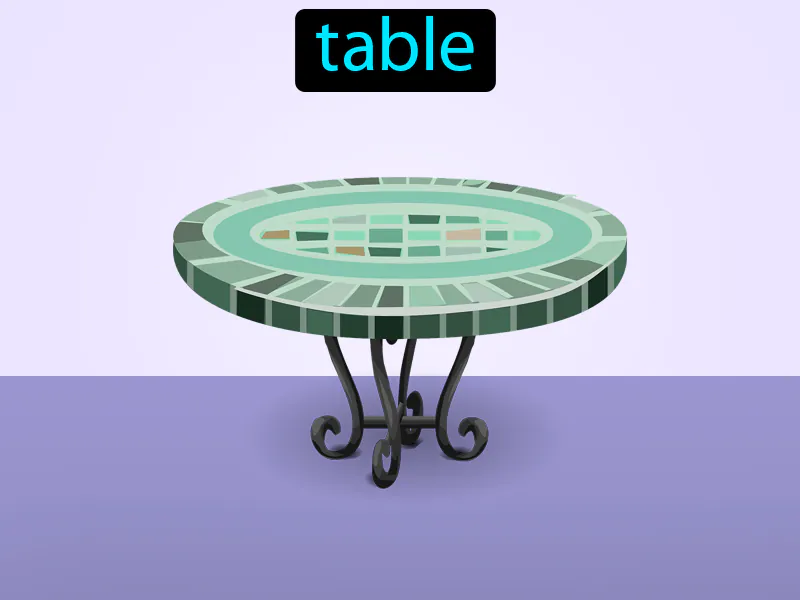La mesa Definition