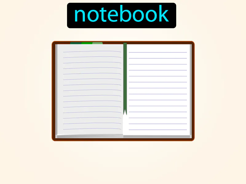 Un cuaderno Definition