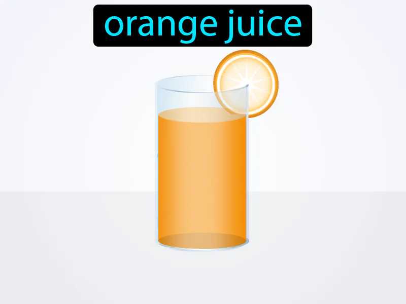 Un jugo de naranja Definition