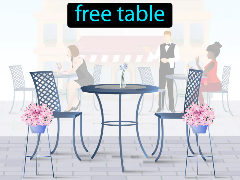 Una mesa libre Definition